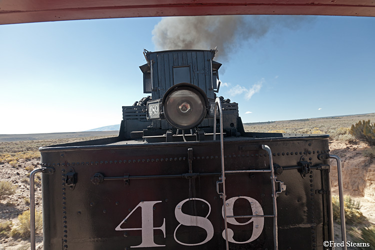 Cumbres and Toltec Scenic Railroad Steam Engine 489 Across the San Luis Valley